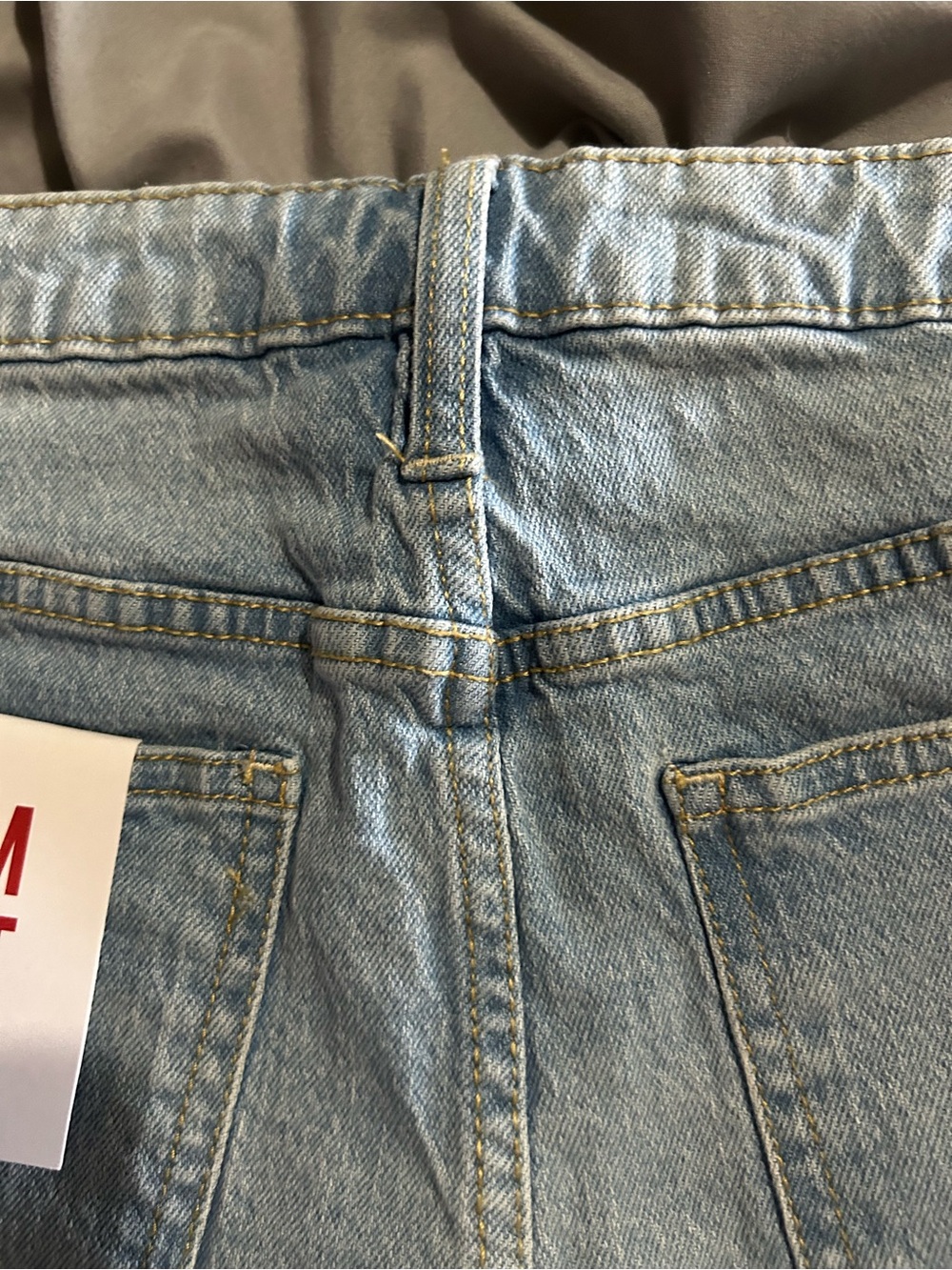 Light Wash Denim Skort - Pale Blue - Picture 10 of 10